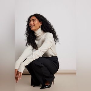 NA-KD High Neck Fine Knitted Sweater